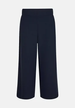 Soyaconcept Ankellång trikåbyxa med vida ben Siham Marin Hot