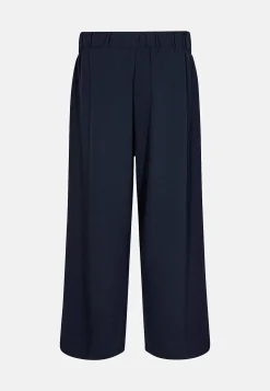 Soyaconcept Ankellång trikåbyxa med vida ben Siham Marin Hot