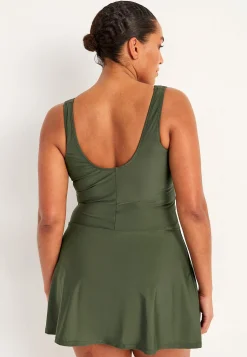 Cellbes of Sweden Baddräktsklänning Khakigrön Discount