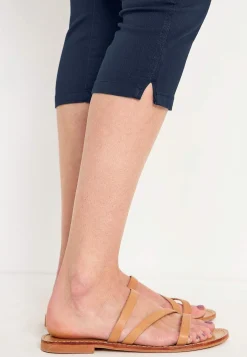 Cellbes of Sweden Bekväm capribyxa i bomullstwill Marin