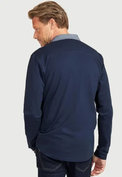 Cellbes of Sweden Bekväm långärmad tröja med krage Marin New