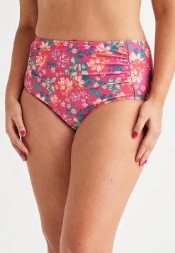 Cellbes of Sweden Bikinitrosa med hög midja Cerise / Blommig Hot