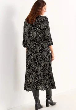 Cellbes of Sweden Blommönstrad klänning i viskos Outlet