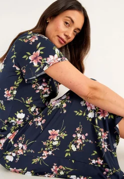 Cellbes of Sweden Blommönstrad trikåklänning Outlet