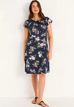 Cellbes of Sweden Blommönstrad trikåklänning Marin / Blommig Outlet