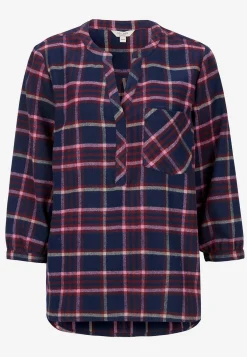 Cellbes of Sweden Blus i flanell med bröstficka Best