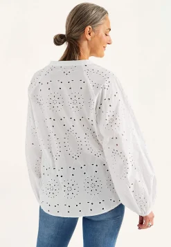 Cellbes of Sweden Blus med brodyr Vit Best