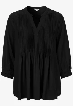 Cellbes of Sweden Blus med sydda veck Svart Best