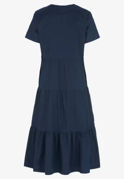 Cellbes of Sweden Bomullsklänning med volang Marin Clearance