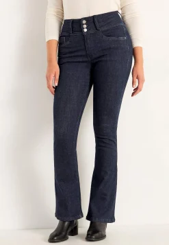 Cellbes of Sweden Bootcut jeans med hög midja Jennifer Mörk denim / Otvättad Online