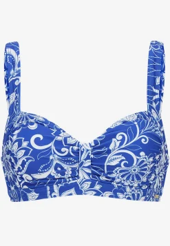 Cellbes of Sweden Bygellös bikini-bh Blå / Mönstrad New
