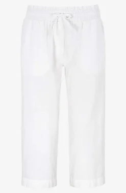 Cellbes of Sweden Capribyxa i tvättad bomull Vit Outlet