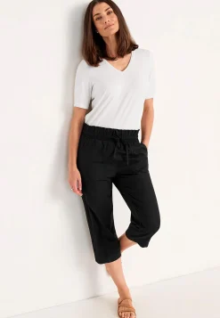 Cellbes of Sweden Capribyxa i tvättad bomull Svart Discount