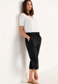 Cellbes of Sweden Capribyxa i tvättad bomull Svart Discount