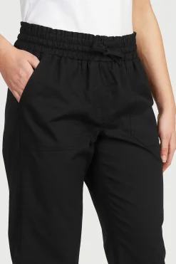 Cellbes of Sweden Capribyxa i tvättad bomull Svart Discount