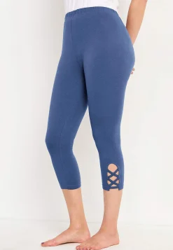 Cellbes of Sweden Caprileggings med fina detaljer 2-pack Jeansblå + Svart Best