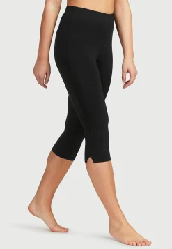 Cellbes of Sweden Caprileggings med sidoslitsar Svart