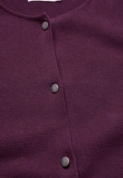 Cellbes of Sweden Cardigan i bomull Mörklila