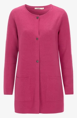Cellbes of Sweden Cardigan i bomull Cerise