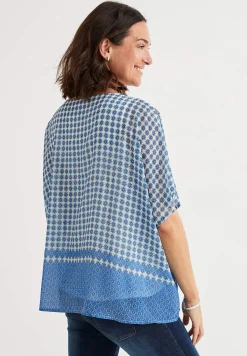 Cellbes of Sweden Chiffongblus Blå / Mönstrad Outlet