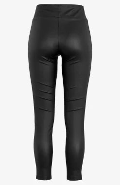 Soyaconcept Coatad dra på-byxa Svart Outlet