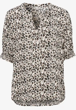 Cellbes of Sweden Crepe blus Leopard