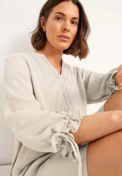 Cellbes of Sweden Crepe tunika Ljusbeige Hot