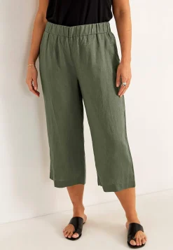 Cellbes of Sweden Culottebyxa Premium i linne Khakigrön Best