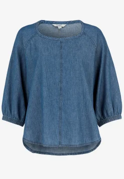 Cellbes of Sweden Denimblus med vida ärmar Mellanblå Denim Best