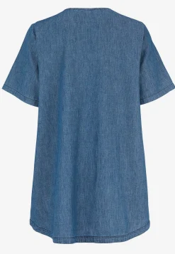 Cellbes of Sweden Denimtunika med dekorativ v-ringning Mellanblå Denim New