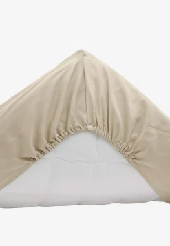 Cellbes of Sweden Dra-på-lakan i satin Ekologisk bomull Ljusbeige Hot