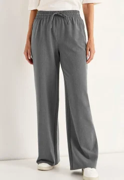 Cellbes of Sweden Dressad dra på-byxa Pia Gråmelange Sale