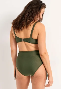 Cellbes of Sweden Enfärgad, bygellös bikini-bh Nerja Khakigrön Sale