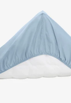 Borganäs Enfärgat dra-på-lakan Ljusblå Hot