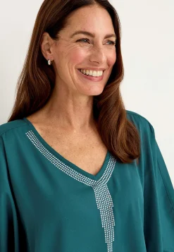 Cellbes of Sweden Festblus med nitdetaljer Petrol Outlet