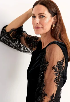 Johanna Toftby x Cellbes Festklänning med spets och pärlbroderi Outlet