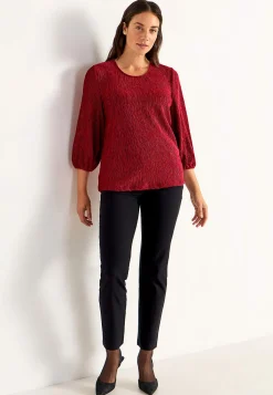 Cellbes of Sweden Festtopp i sammet Mörkröd Online