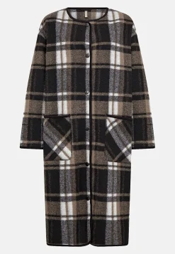 Soyaconcept Filtad, rutig jacka Clearance