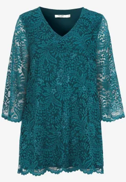 Cellbes of Sweden Fin spetstunika Petrolgrön Outlet