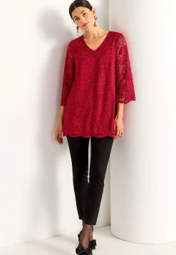 Cellbes of Sweden Fin spetstunika Röd Online