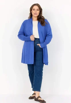 Wasabiconcept Finstickad cardigan Ljusblå Outlet