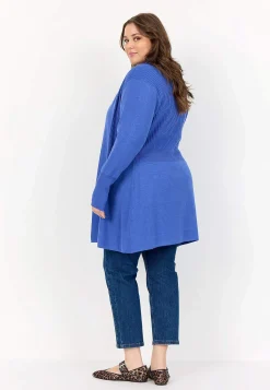 Wasabiconcept Finstickad cardigan Ljusblå Outlet