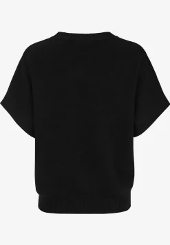 Freequent Finstickad, kortärmad tröja Grön New