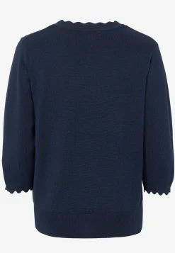 Freequent Finstickad tröja Marin Hot