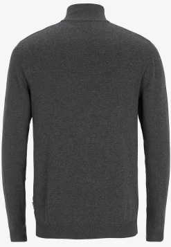 JACK & JONES Finstickad tröja med dragkedja Mörkgrön Online