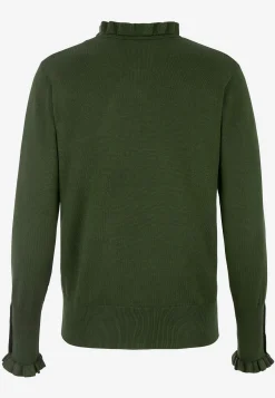 Freequent Finstickad tröja med knappar Hot