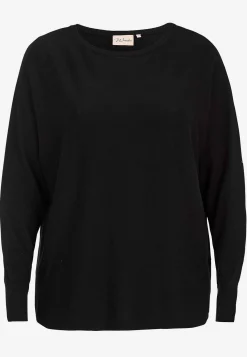 Wasabiconcept Finstickad tröja med knappar i ryggen Svart New