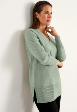 Cellbes of Sweden Finstickad tunika Blåmelange