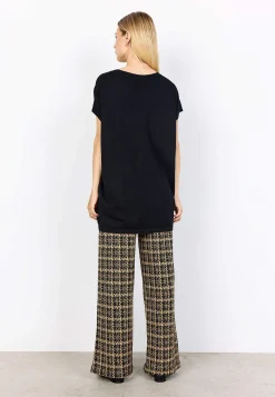 Soyaconcept Finstickad tunika Svart Best