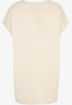 Soyaconcept Finstickad tunika Crememlange Outlet